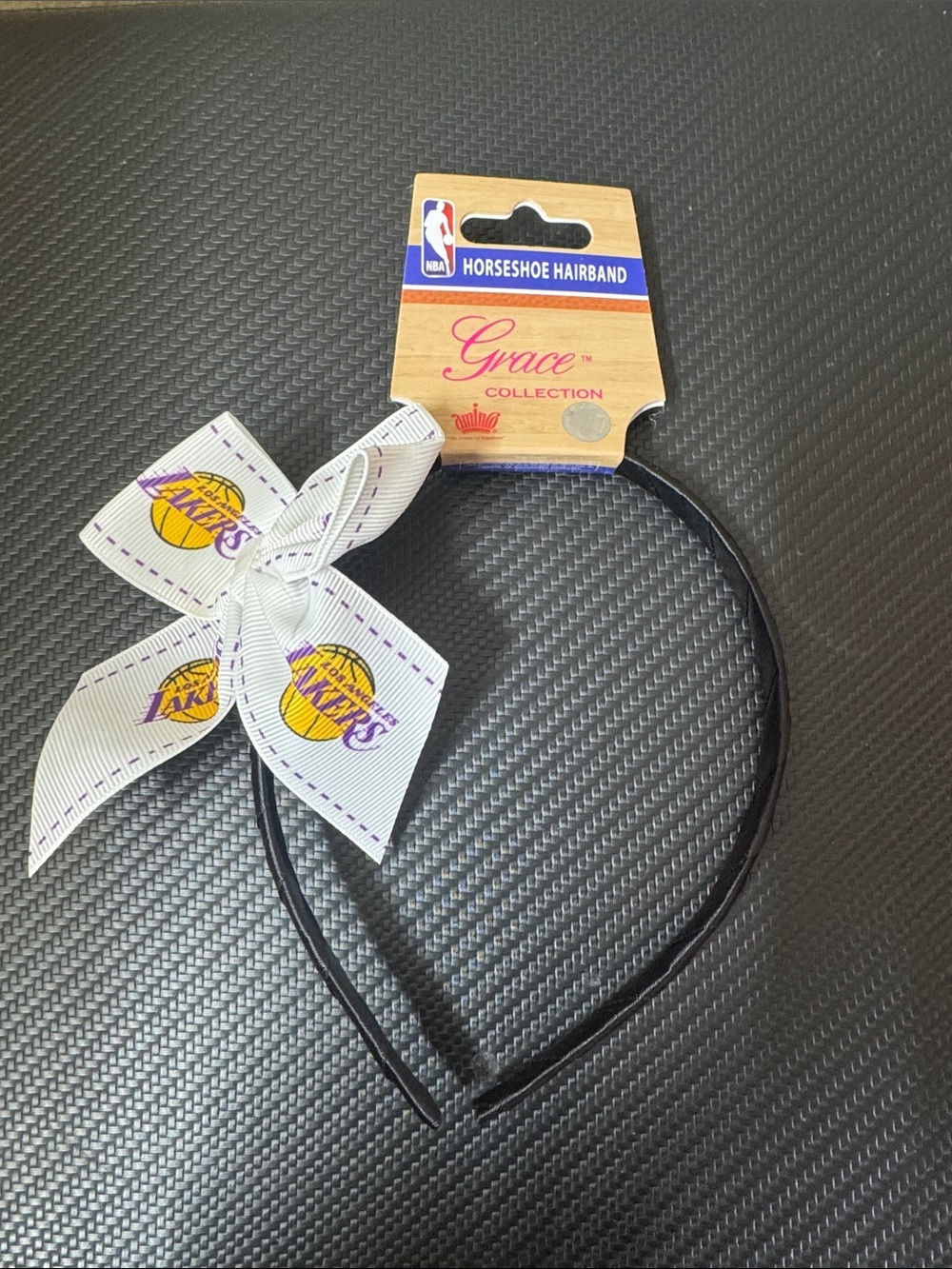 NBA Horseshoe Hairband - White & Black